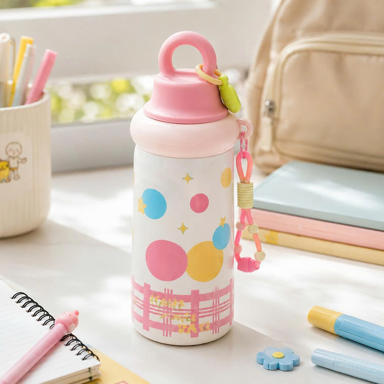 Bình Ly Giữ Nhiệt Họa Tiết Hoạt Hình 650ml