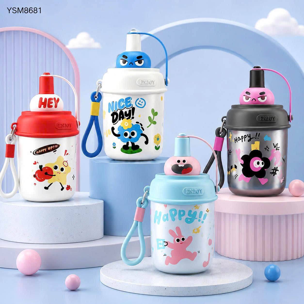 Bình Ly Giữ Nhiệt Inox YSM8681 600ml Full VAT 3