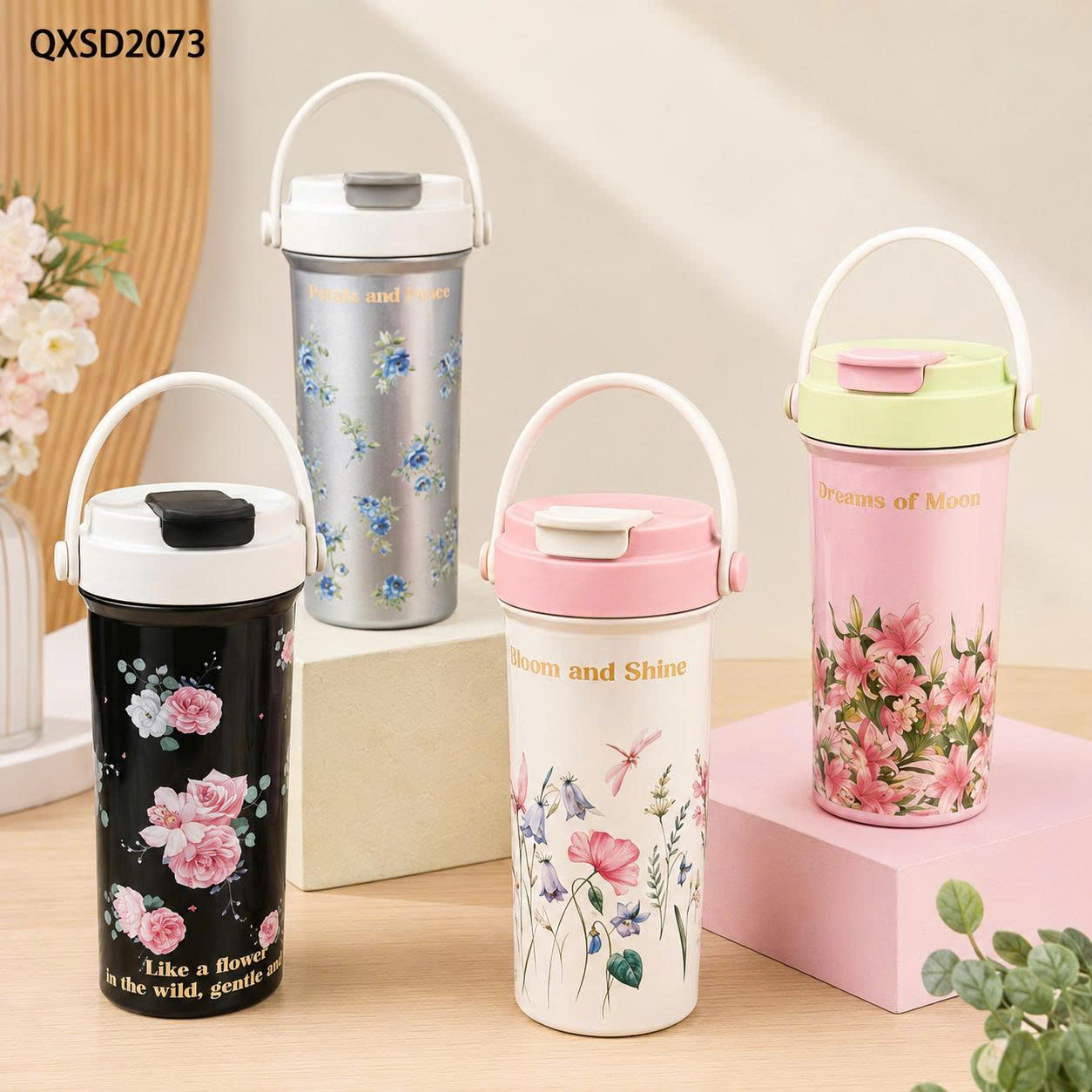 Bình Ly Giữ Nhiệt Inox QXSD2073 600ml Full VAT