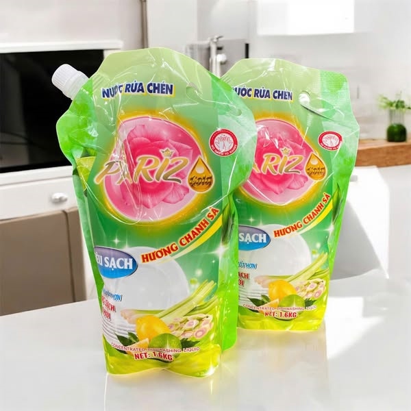 Nước Rửa Chén Pariz Túi 1,6kg Full Vat