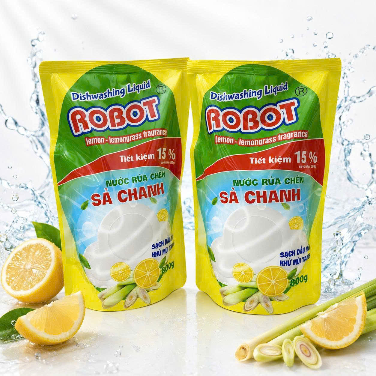 Nước Rửa Chén Robot Túi 800gr Full Vat Nước Rửa Chén Robot Túi 800gr Full Vat