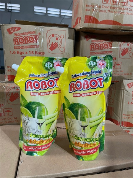 Nước Rửa Chén Robot Túi 1,6kg Full Vat Nước Rửa Chén Robot Túi 1,6kg Full Vat