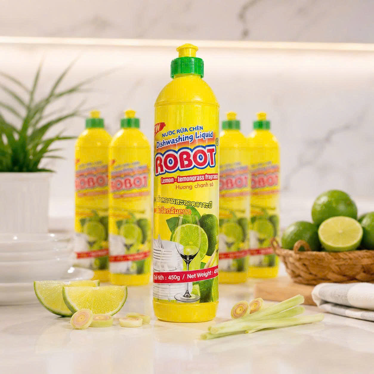 Nước Rửa Chén Robot 450gr Full Vat 4
