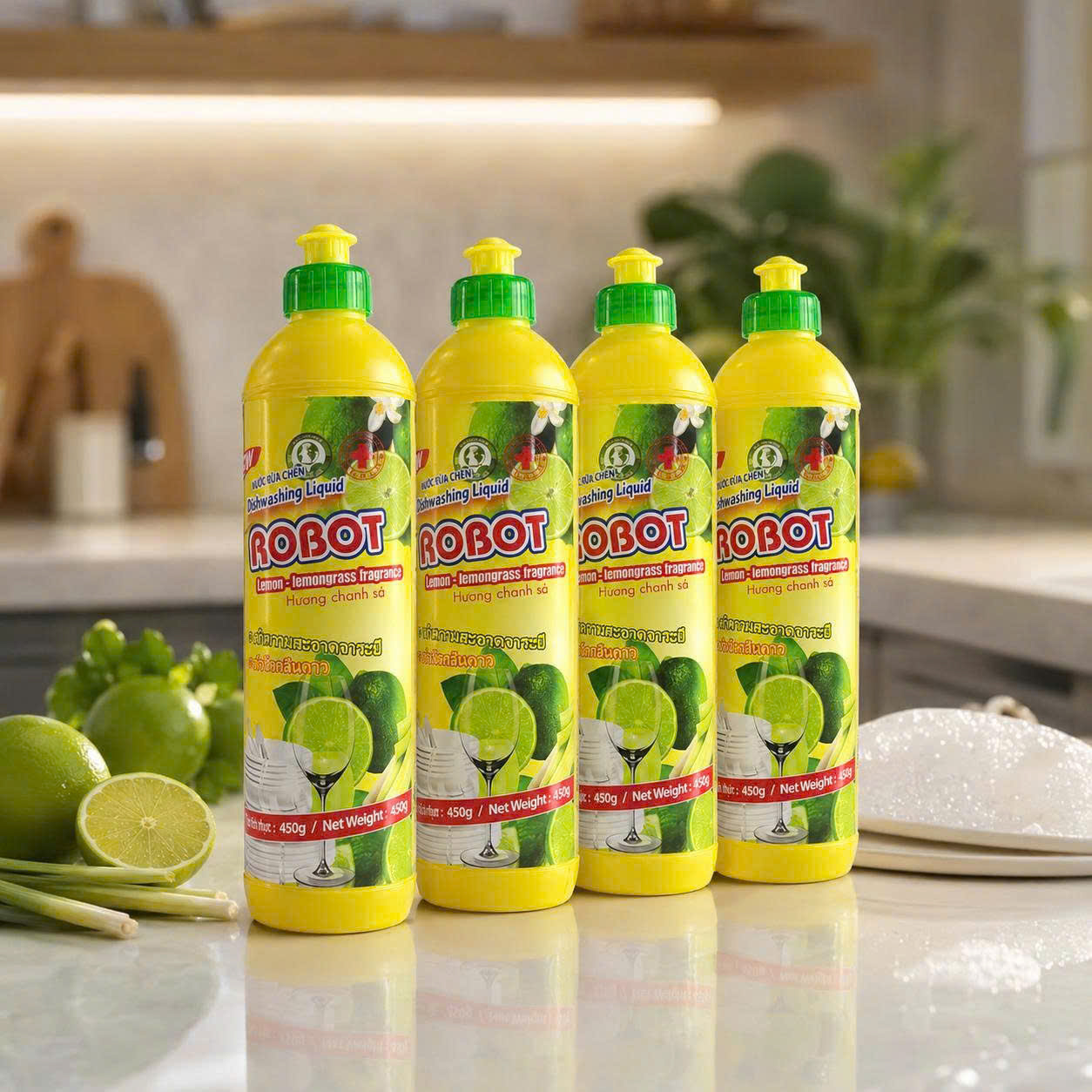 Nước Rửa Chén Robot 450gr Full Vat